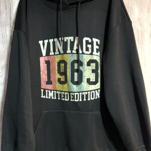 Vintage 1963 Limited Edition Black Hoodie